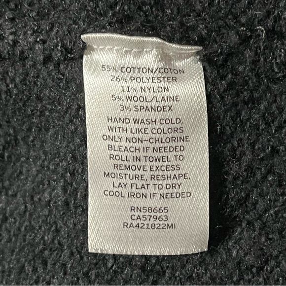 Rachel Parcell Bobble Stitch Bishop Sleeve Sweater in Black - Picture 9 of 10